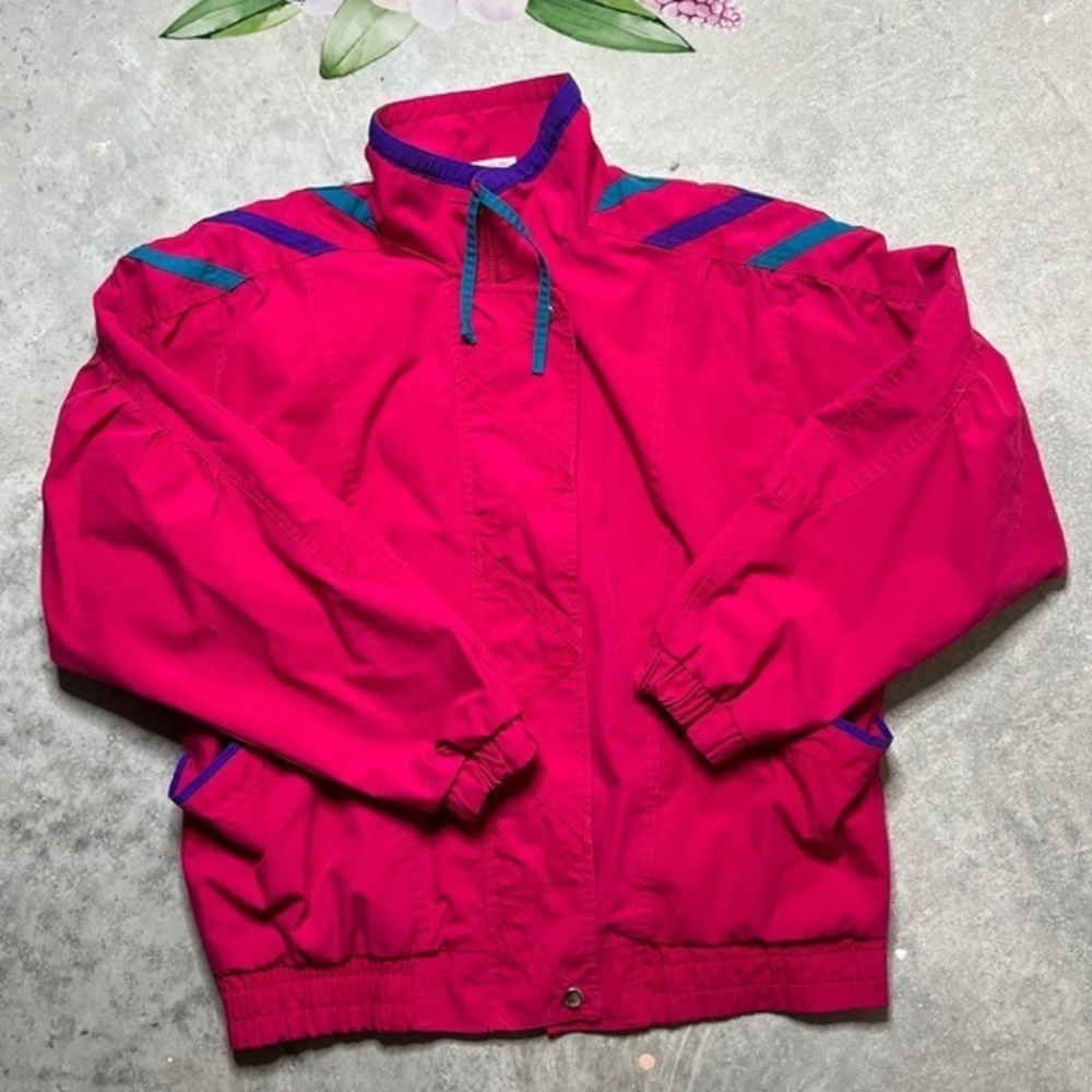 Vintage Rock Creek Casuals pink windbreaker A4-20